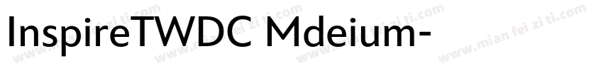 InspireTWDC Mdeium字体转换